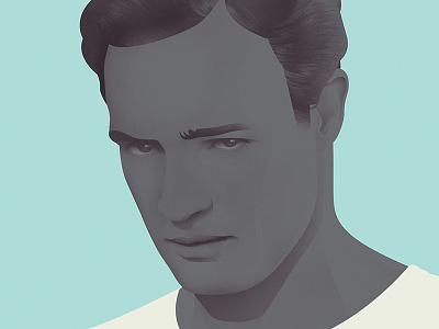 Marlon Brando illustration