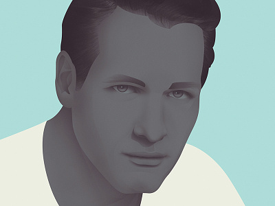Paul Newman illustration