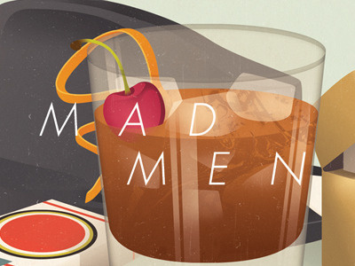 Mad Men // The Great Gatsby 1920 1950 book cocktail editorial gatsby great illustration mad men the