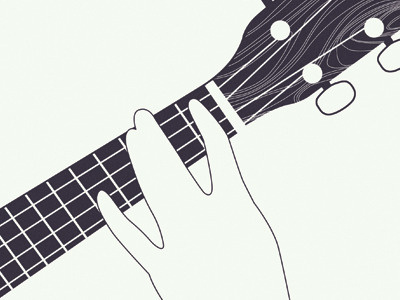 Ukulele digital illustration ukulele