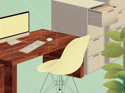 Service Charges design eames editorial illustration office pound ray