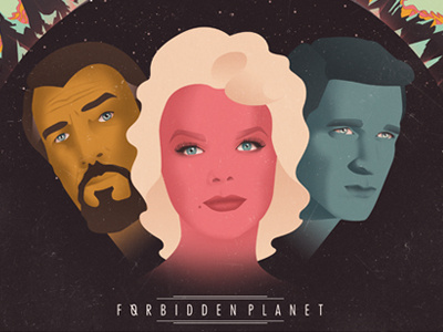 Forbidden Planet 1950 film forbidden planet poster retro sci fi vintage