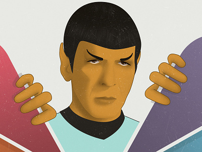 Spock digital editorial illustration spock