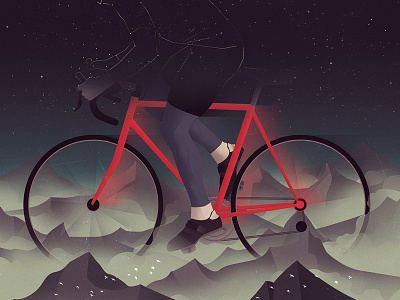 The Ride Journal bike design editorial illustration ride