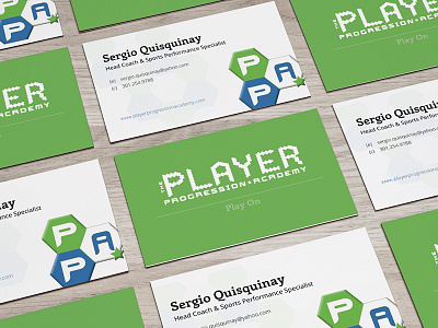Company Trainer/coaches Business Cards business cards player progression academy print sports company