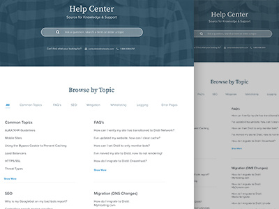 Help and Support Landing Page help center ideation landing page search web design