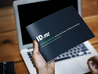 ID.me Marketing Media Kit booklet company branding design graphics layout marketing media kit