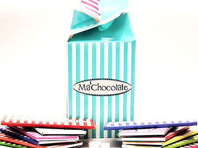 Ma'chocolate - Custom wrapped chocolates for every mom's needs branding chocolate gifts moms package design personalize print product valentines day wrapping