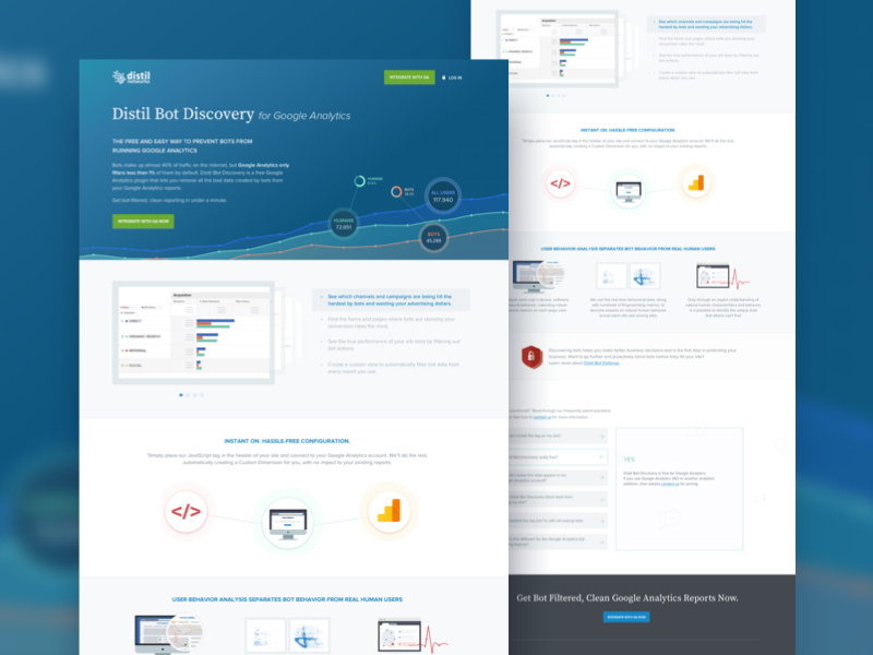 Ayah Bot Discovery Web Landing Page illustraion bots technology landing page design landing page web design website layout graphic design design