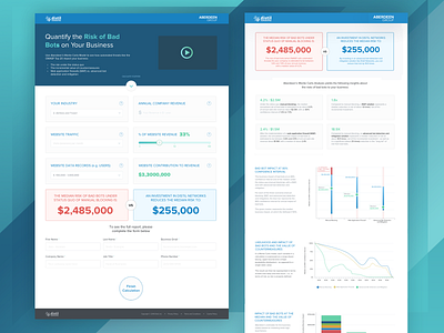 Website Risk Calculator bot protection calculator design graphic design graphs risk calculator security technology ux webdesign website