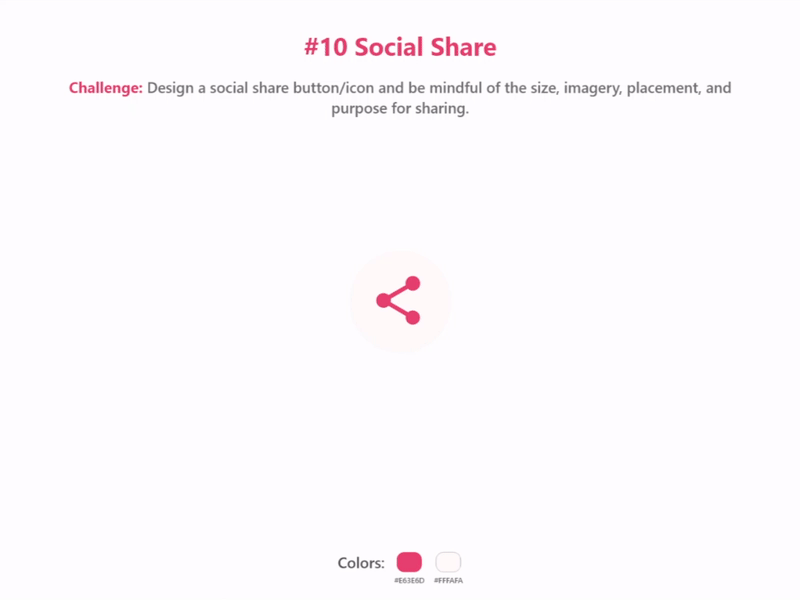 Social Share | #dailyui #010 dailyui design graphic design social share social share button social share daily ui ui ui ux ui ux design ux design