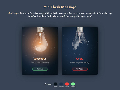 Flash Message | #dailyui #011 dailyui design flash message flash message daily ui graphic design illustration ui ui ux ui ux design ux design