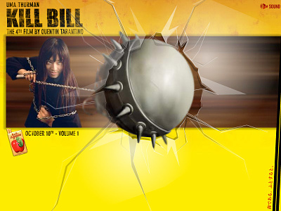 Kill Bill Ball & Chain flash illustration website