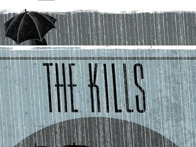 The Kills - 18 x 24 poster design graphic design illustration typography