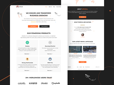 WP Chill - the WordPress plugins library branding design figma illustration typography ui web design website