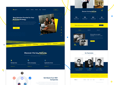 Design Agency landing page concept