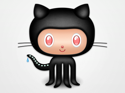 GitHub Octocat black character github icon octocat