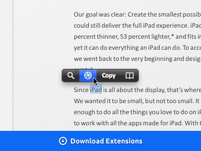 Search Dribbble shots. — PopClip Extensions app download dribbble extension mac popclip search