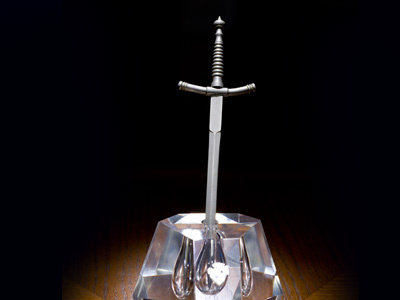 Sword In The Stone ballardstudio ballardstudio.com crystal lighting stone sword sword in the stone