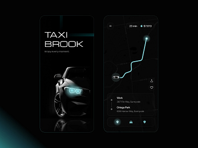 Taxi Booking App concept design mobile taxi app ui ux