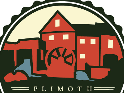 Plimoth Grist Mill logo mill seal