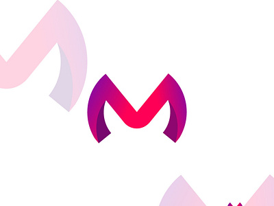 Modern letter logo M