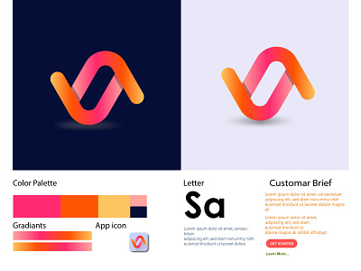 SA Branding logo - App logo adobe illustrator app logo apps icon logo branding branding logo business logo golden ratio gradient logo graphic design letter logo logo logo folio logo folio 2022 logo maker logo trend 2022 logos modern logo sa letter logo software logo