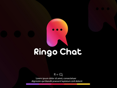 Ringo Chat - Modern logo adobe illustrator app logo branding business logo emblem logo gradient logo letter logo logo folio logo maker logo mockup logo typo logos minimalist logo modern logo design monogram logo r letter logo simple logo design simple logos software logo trending logo 2022