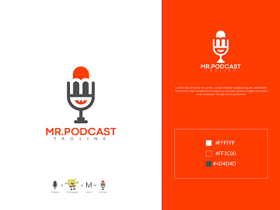 M Podcast Logo - Minimalist logo