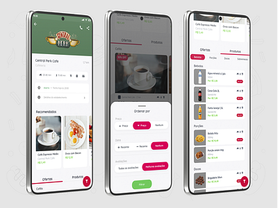 Tela de Estabelecimento - Delivery App app delivery app design mobile ui ux