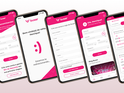 Estudo de Caso: App Buser app design mobile studycase ui ux