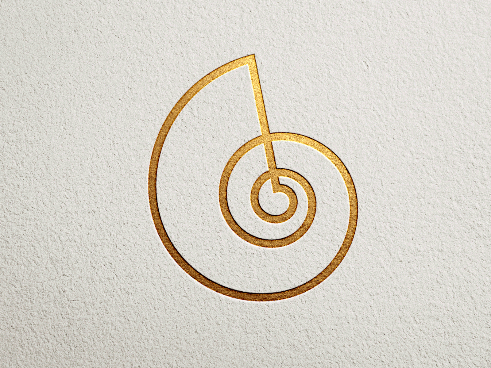 music logo art deco golden golden ratio key linear logo logomark monoline music shell six spiral