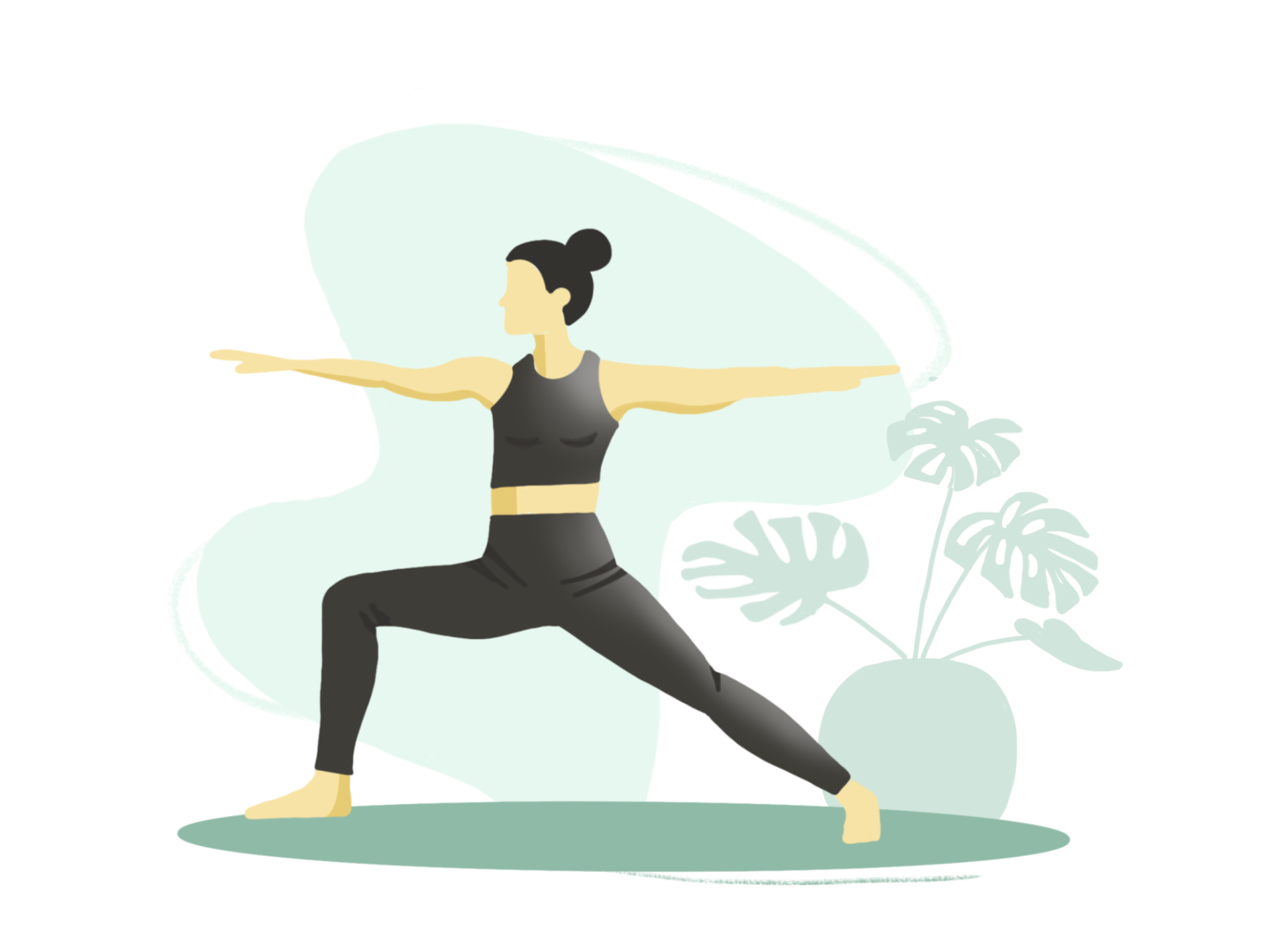 Yoga 3 by Kristin Chan on Dribbble