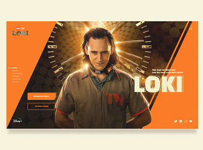 Loki Series 2021 | Web Concept Design branding design illustration logo loki loki series marvel ui web web concept design