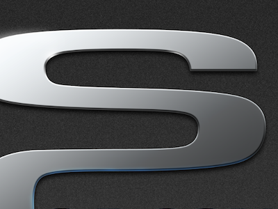 S.P. Consulting blue logo metal