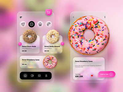 Breakfast Food Mobile Application UI Design