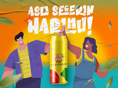 Asli Segerin Harimu! - Teh Gelas Kaleng branding