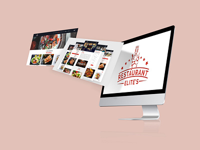 web site restaurant mockup