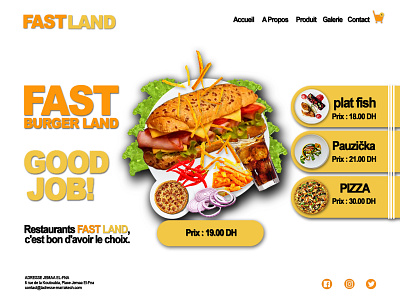 Fast burger Land app 3d animation app app design branding design graphic design illustration logo motion graphics ui vector