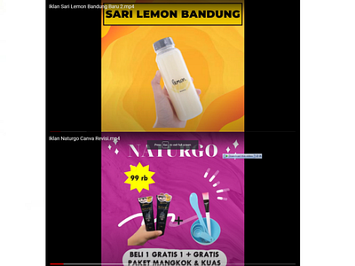 Video Editing Ilustration - Sari Lemon/ Naturgo (Ordepedia.id) branding design illustration typography ui ux vector