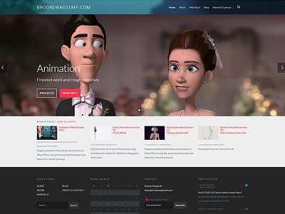 New website! animation demo reel portfolio website