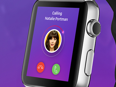 iWatch Calling app apple apple new typeface call colorful concept iwatch san francisco user interface watch watchos wearable