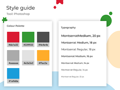 Style Guide  2  Typography   Color Palette