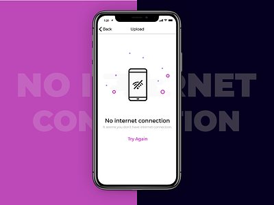 No Internet Connection app apple empty error illustration interaction ios mobile ui ux