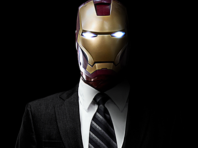 Iron Man Business fashion photoshop suit
