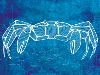 Crab aquatic art aquatic series blueprint crab crab art nautical nautical art nautical map nautical theme ocean art