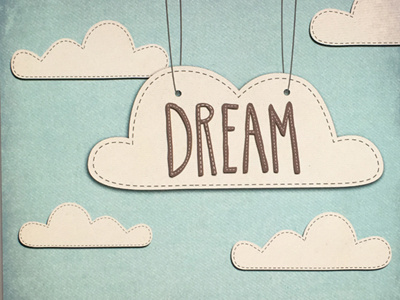 Dream cloud design dream illustration pen and ink