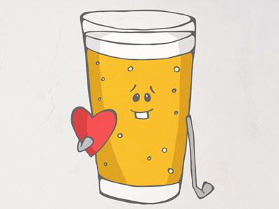 Without you life is unbeerable beer design humor humorous illustration illustration love pen and ink puns