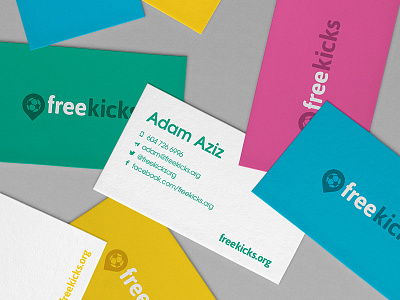 Freekicks Business Card :: Logo Design brand identity branding business card corporate identity flat logotype freelance designer graphic design logo design logo designer logotype print design stationery