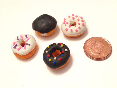 Tiny Donuts clay donuts food modelling clay